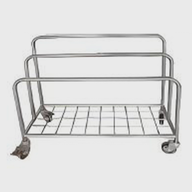 รถเข็นใส่กระดาษสแตนเลส